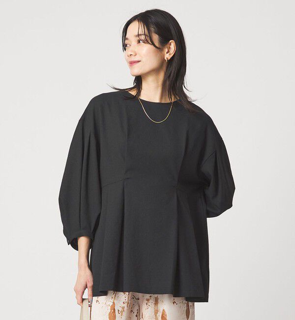 UNITED ARROWS green label relaxing「ウエスト タック ブラウス UVカット 通気性」|シャツ・ブラウス|