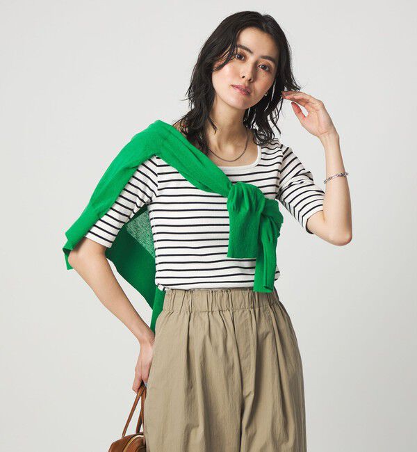 UNITED ARROWS green label relaxing「デコルテ フライス Tシャツ 抗菌」|Tシャツ・カットソー|