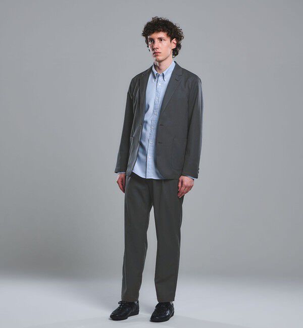 UNITED ARROWS green label relaxing「DICROS ポリエステル ツイル リラックス ジャケット -ストレッチ・撥水-」|テーラードジャケット|