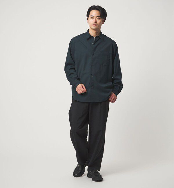 UNITED ARROWS green label relaxing「ウォッシャブル トロ ジャストルーズ シャツ -ストレッチ-」|シャツ・ブラウス|