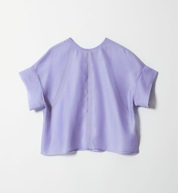 EMMEL REFINES「＜EMMEL REFINES＞EM シアー 2WAY ジップ ブラウス」|シャツ・ブラウス|LILAC