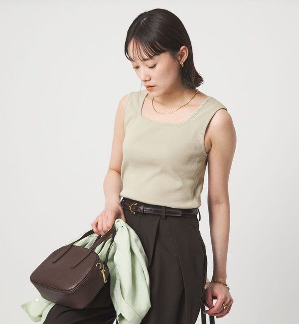 UNITED ARROWS green label relaxing「デコルテ フライス タンクトップ 抗菌」|タンクトップ|