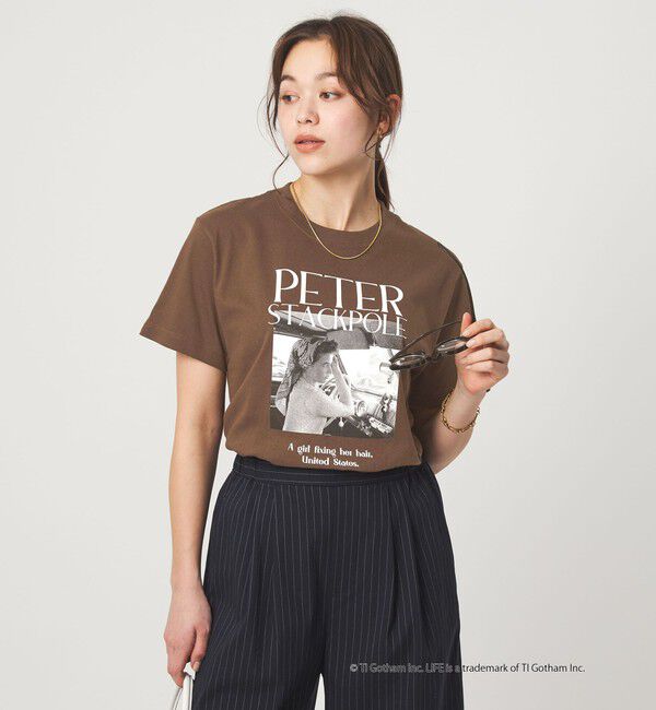 UNITED ARROWS green label relaxing「【別注】＜GOOD ROCK SPEED＞LIFE PC ショートスリーブ Tシャツ」|Tシャツ・カットソー|DK.BROWN