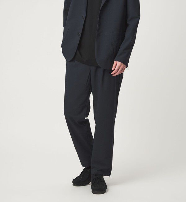 UNITED ARROWS green label relaxing「ワープ ニット 1プリーツ ユーティリティパンツ W2 イージーパンツ -ストレッチ・吸水速乾-」|その他|NAVY