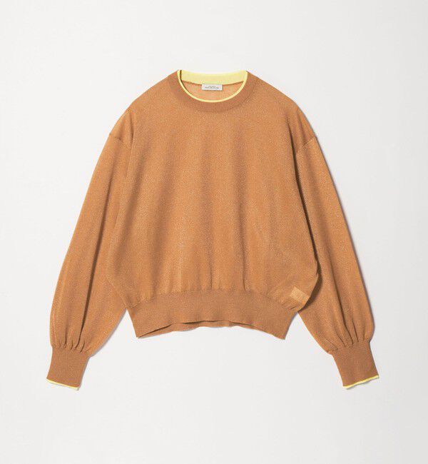 UNITED ARROWS green label relaxing「【WEB限定】＜at ease＞バイカラー シアー ニット プルオーバー」|ニット・セーター|