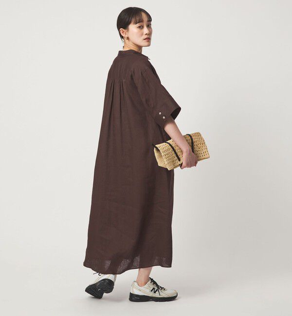UNITED ARROWS green label relaxing「［size SHORTあり］リネン シャツ ワンピース」|ワンピース|