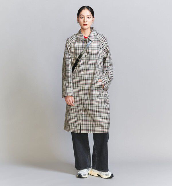 BEAUTY&YOUTH UNITED ARROWS「ステンカラー チェックコート」|ステンカラーコート|