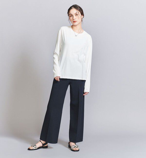 BEAUTY&YOUTH UNITED ARROWS「コットン ルーズ ロングスリーブ Tシャツ」|Tシャツ・カットソー|