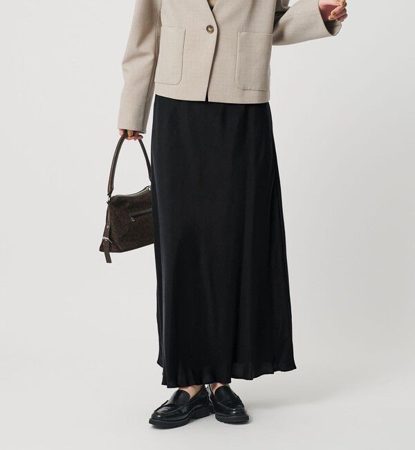 BEAUTY&YOUTH UNITED ARROWS「フィブリルキュプラ マーメイドスカート」|スカート|BLACK