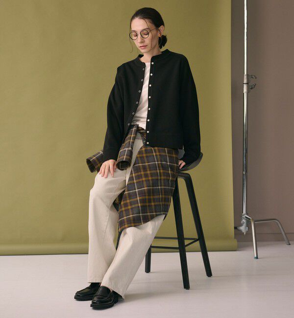 BEAUTY&YOUTH UNITED ARROWS「ダブルフェイス リングボタンカーディガン ウォッシャブル」|カーディガン|