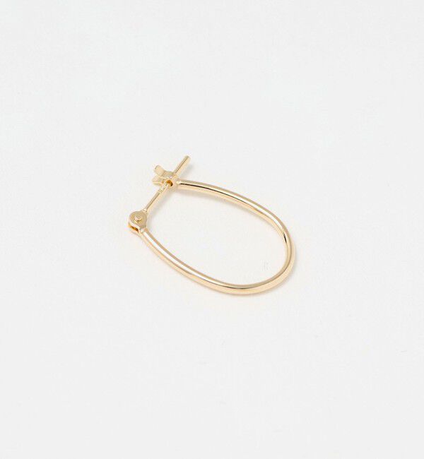 BEAUTY&YOUTH UNITED ARROWS「K10 パイプ オーバル フープピアス」|ピアス|