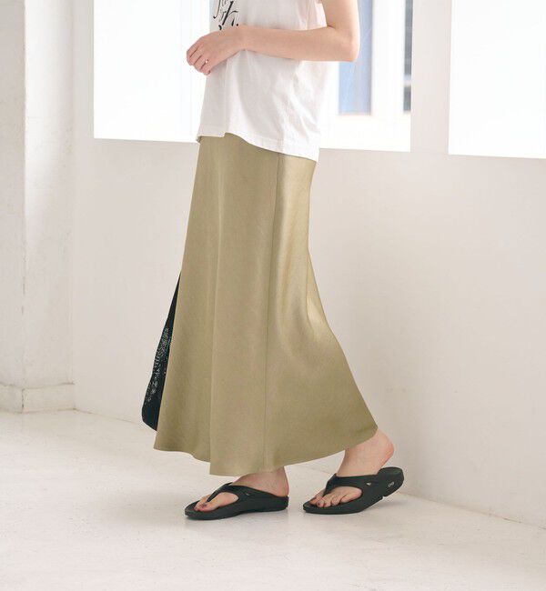 BEAUTY&YOUTH UNITED ARROWS「ポリエステルサテン マーメイドフレアスカート 」|スカート|