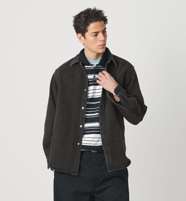 BEAUTY&YOUTH UNITED ARROWS「ジャガード デニム レギュラー シャツ FORM型 ver2」|シャツ・ブラウス|