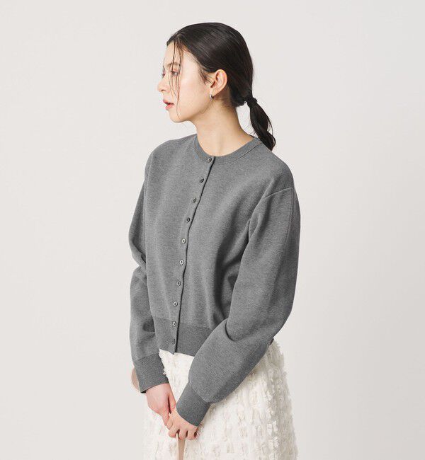 BEAUTY&YOUTH UNITED ARROWS「コットンブレンド コンパクトクルーネック カーディガン ウォッシャブル」|カーディガン|