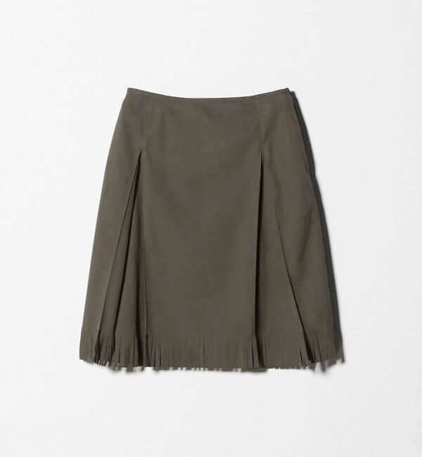 ATTISESSION「＜ATTISESSION＞スエードライク フリンジ スカート」|スカート|