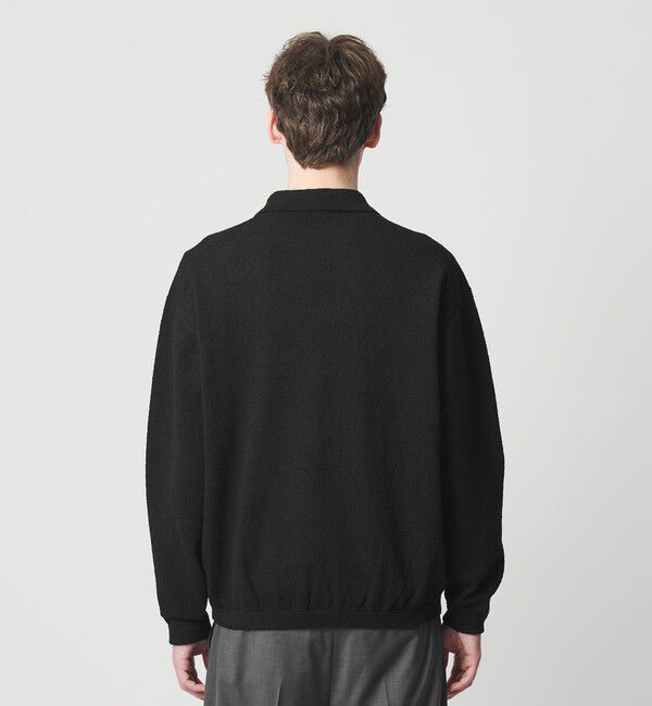 BEAUTY&YOUTH UNITED ARROWS「クリンプ コットン ポロスキッパー ニット ウォッシャブル」|ニット・セーター|