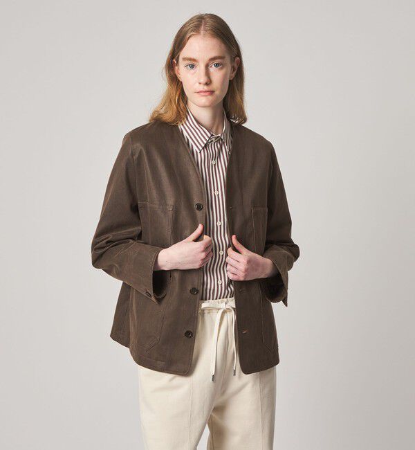 STEVEN ALAN「＜Steven Alan＞クラック ライク ノーカラー ジャケット」|その他|