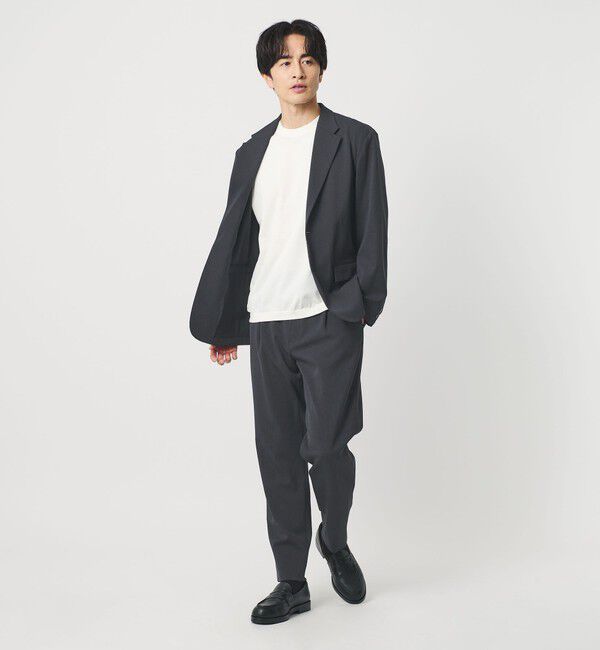 BEAUTY&YOUTH UNITED ARROWS「トリクシオン/TRIXION シャンブレー コンフォート ジャケット セットアップ対応 ウォッシャブル」|テーラードジャケット|