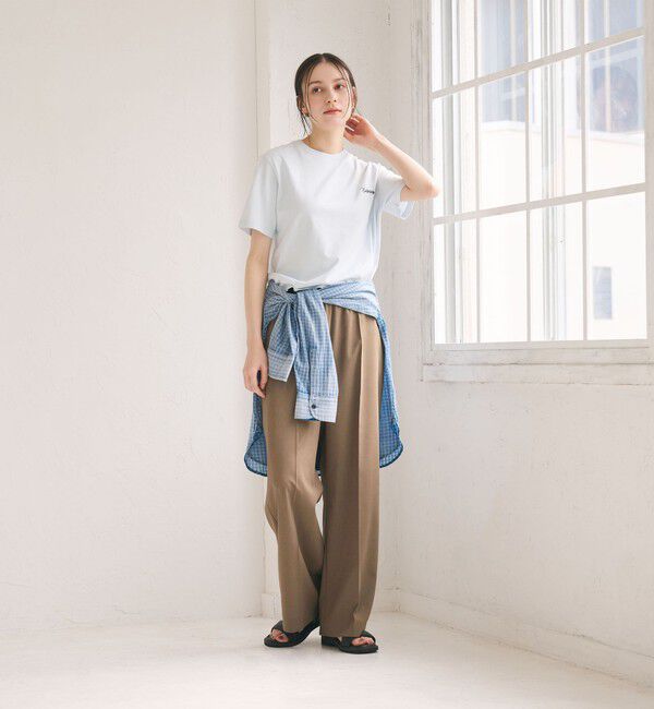 BEAUTY&YOUTH UNITED ARROWS「ラインゴム ワイドパンツ ウォッシャブル 防シワ」|その他|