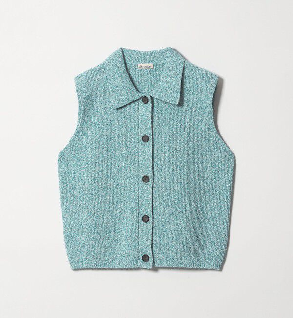 STEVEN ALAN「＜Steven Alan＞ブークレヤーン ポロカラー ニット ベスト」|ベスト・ジレ|