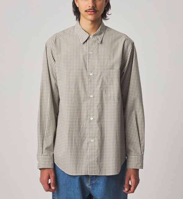 STEVEN ALAN「＜Steven Alan＞ 60 コンパクトヤーン チェック レギュラーカラー シャツ NARROW」|シャツ・ブラウス|