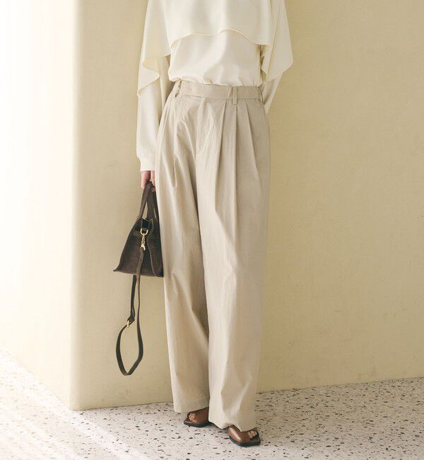 BEAUTY&YOUTH UNITED ARROWS「ナイロンコットン ワイドタックパンツ ウォッシャブル」|その他|