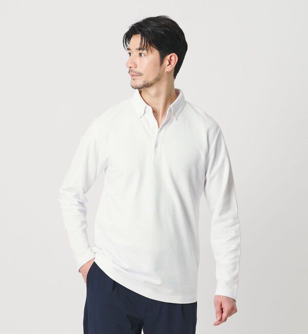 BEAUTY&YOUTH UNITED ARROWS「【WEB限定 WARDROBE SMART】ステイ クリーン ピケ BD ポロシャツ【抗菌・防臭】」|ポロシャツ|