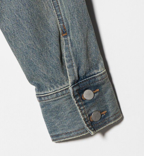 ATTISESSION「＜ATTISESSION＞ダーティ フィニッシュ デニム シャツ」|シャツ・ブラウス|