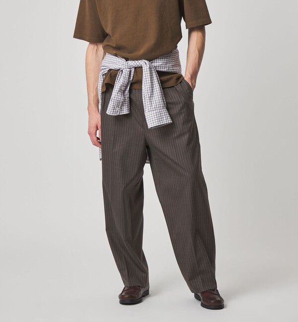 STEVEN ALAN「＜Steven Alan＞ ウール トロピカル インツープリーツ ドレス トラウザーズ」|スラックス|