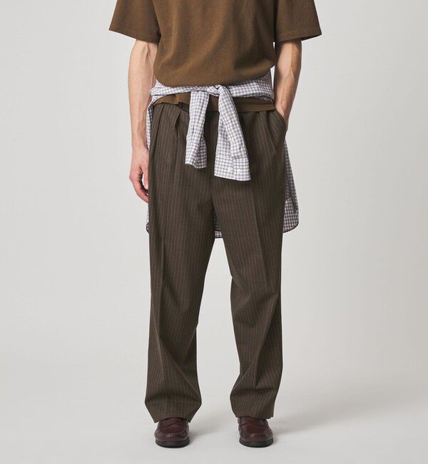 STEVEN ALAN「＜Steven Alan＞ ウール トロピカル インツープリーツ ドレス トラウザーズ」|スラックス|