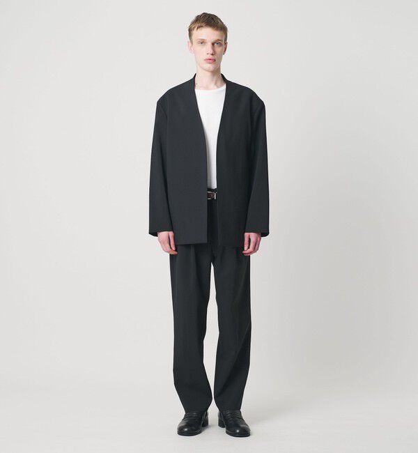 MONKEY TIME「RENU TROシリーズ ラペルレス ジャケット -セットアップ対応-」|テーラードジャケット|