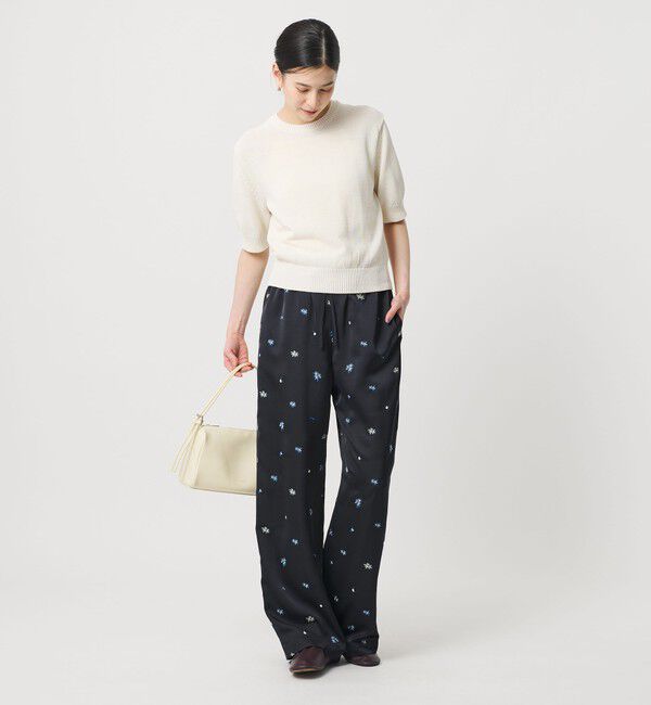 BEAUTY&YOUTH UNITED ARROWS「フラワー エンブロイダリー ドローストリング パンツ ウォッシャブル」|その他|