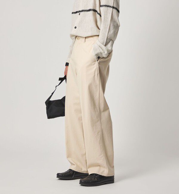 STEVEN ALAN「＜Steven Alan＞ ハイツイスト ツイル アーミー ノープリーツ トラウザーズ」|チノ|