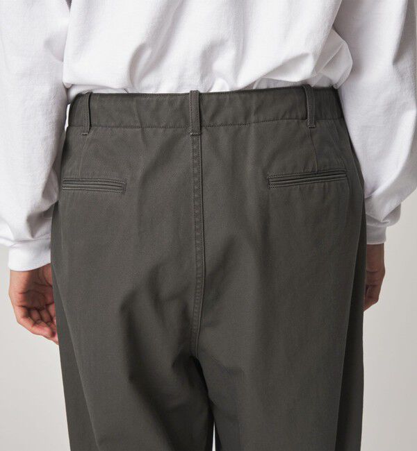 STEVEN ALAN「＜Steven Alan＞ ハイツイスト ツイル アーミー ノープリーツ トラウザーズ」|チノ|