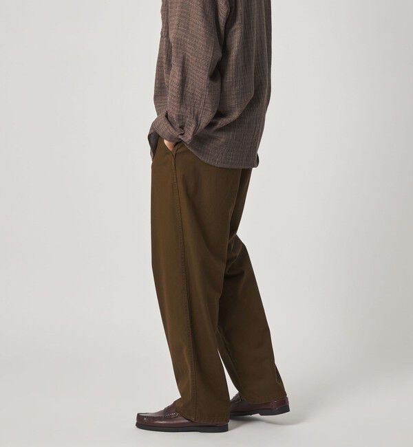 STEVEN ALAN「＜Steven Alan＞ ハイツイスト ツイル アーミー ノープリーツ トラウザーズ」|チノ|