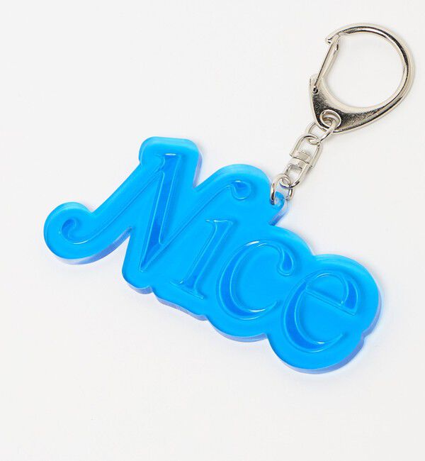 NICE WEATHER「＜NICE WEATHER＞クリア キーホルダー/NICE」|チャーム・キーホルダー|