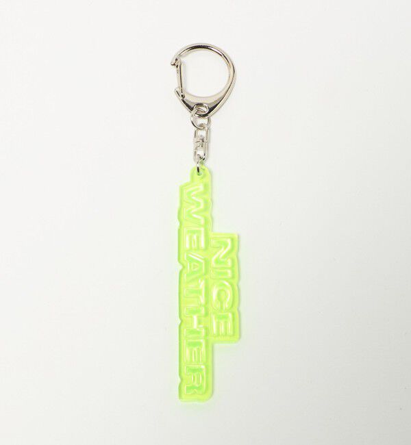 NICE WEATHER「＜NICE WEATHER＞クリア キーホルダー」|チャーム・キーホルダー|YELLOW