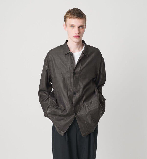 MONKEY TIME「キュプラ コットン フィブリル カバーオール シャツ」|その他|DK.GRAY