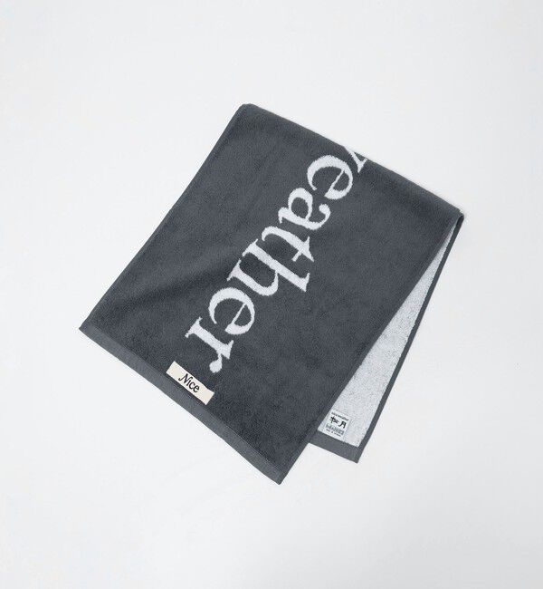 NICE WEATHER「＜NICE WEATHER＞ロゴ タオル」|タオル|BLACK