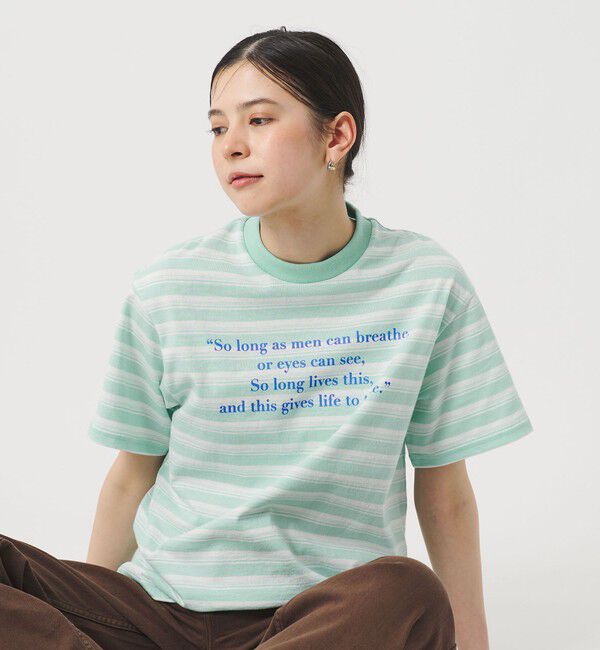 BEAUTY&YOUTH UNITED ARROWS「【別注】＜Samplee＞ボーダー ショートスリーブTシャツ」|Tシャツ・カットソー|