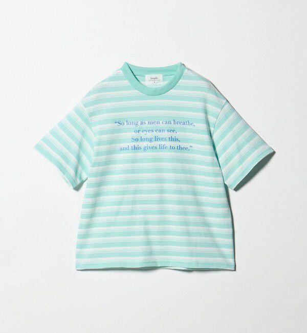 BEAUTY&YOUTH UNITED ARROWS「【別注】＜Samplee＞ボーダー ショートスリーブTシャツ」|Tシャツ・カットソー|