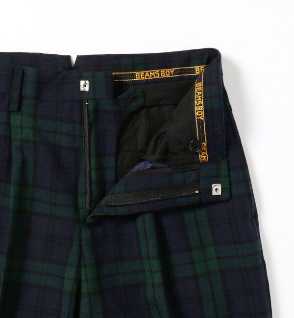 BEAMSBOY「BEAMS BOY / ポリエステル ウール シンチ バック スラックス」|スラックス|