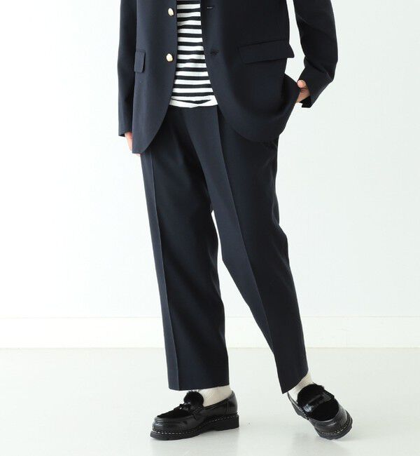 BEAMSBOY「BEAMS BOY / ポリエステル ウール シンチ バック スラックス」|スラックス|