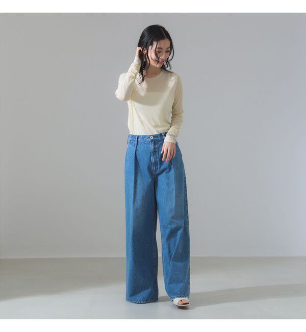 Demi-Luxe BEAMS 「シアーコットン ロングスリーブTシャツ」|Tシャツ・カットソー|