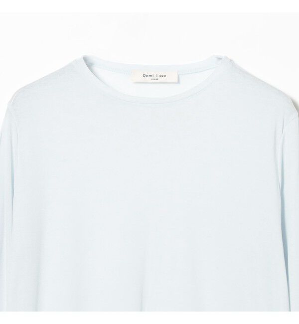 Demi-Luxe BEAMS 「シアーコットン ロングスリーブTシャツ」|Tシャツ・カットソー|