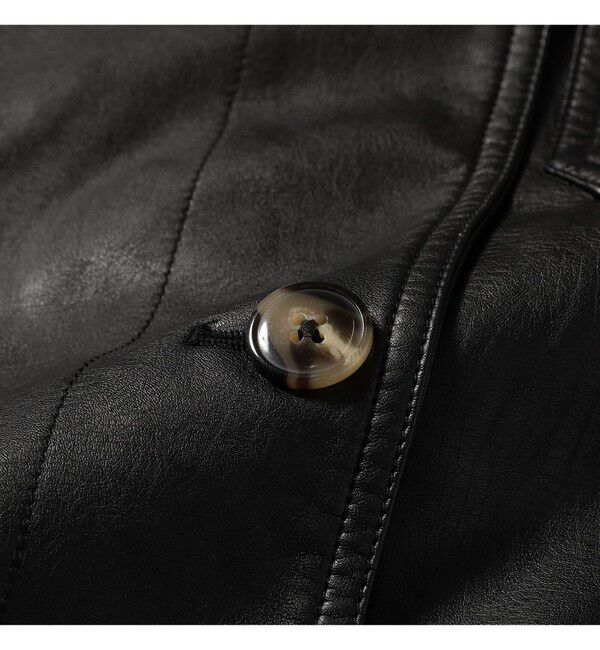 Demi-Luxe BEAMS 「BAUM UND PFERDGARTEN / フェイクレザー 3ポケット ジャケット」|ダッフルコート|