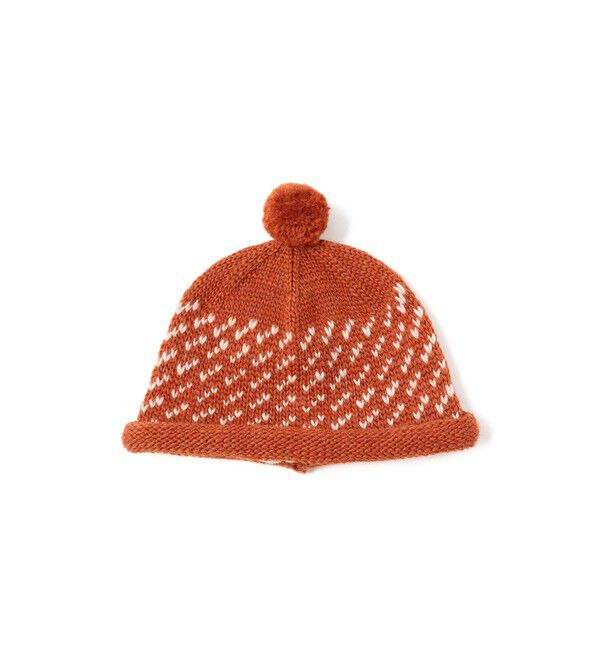 BEAMSBOY「【別注】cableami / ウール ジャカード ワッチキャップ」|その他|ORANGE