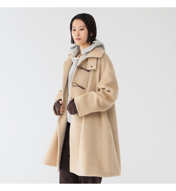 BEAMSBOY「maturely / シャギー ヘリンボーン ダッフルコート」|ダッフルコート|