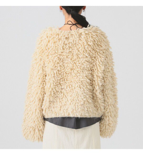 Ray BEAMS 「ミックス ループ編み ニット ジャケット」|ニット・セーター|