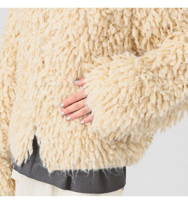 Ray BEAMS 「ミックス ループ編み ニット ジャケット」|ニット・セーター|